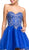 Embellished Strapless A-line Cocktail Dress Dress