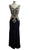 Embroidered V-neck Sheath Evening Dress Evening Dresses XXS / Black