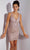 Eureka Fashion 9920 - Embroidered Sleeveless Cocktail Dress Cocktail Dresses XS / Rose Gold