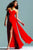 Faviana 6428 Strapless Surplice Sash Gown - 1 pc Red in Size 6 Available CCSALE 6 / Red