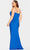 Faviana 9530 - Ruched High Slit Train Gown Evening Dresses