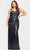 Faviana 9531 - Sleeveless Sweetheart Sequin Evening Gown Evening Dresses 12W / Midnight