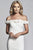 Faviana - Floral Appliqued Off-Shoulder Fitted Dress S10297 CCSALE