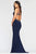 Faviana - S10470 Beaded Back Cut Out Sheath Dress Prom Dresses