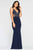 Faviana - S10470 Beaded Back Cut Out Sheath Dress Prom Dresses