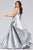 Faviana - S10474 Plunging V-Neck Empire Satin Dress Prom Dresses