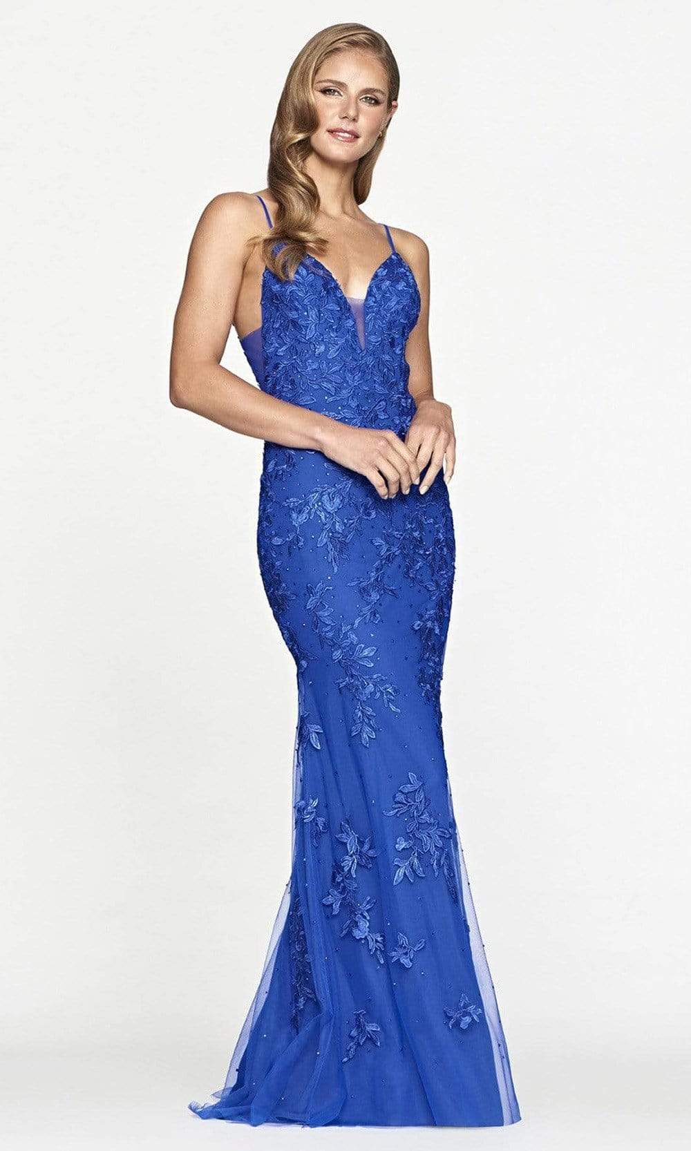 Faviana - S10509 Beaded Applique Mermaid Gown – Couture Candy