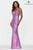 Faviana - S10636 V-Neck Cut-Out Back Sequin Prom Dress Prom Dresses 00 / Orchid