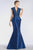 Feriani Couture - 18516 Embellished Deep V-neck Long Gown - 2 pcs Silver in Size 12 and 14 Available CCSALE