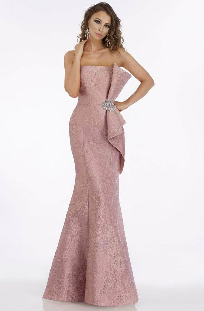 Feriani Couture - Strapless Bow-Ornate Evening Dress 18878 - 1 pc Mauve In Size 6 Available CCSALE 6 / Mauve