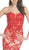 Floral Lace Sweetheart Fitted Evening Dress Dress