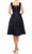 Gabby Skye - 57677MG Notched Square Neckline Jacquard Midi Dress Homecoming Dresses