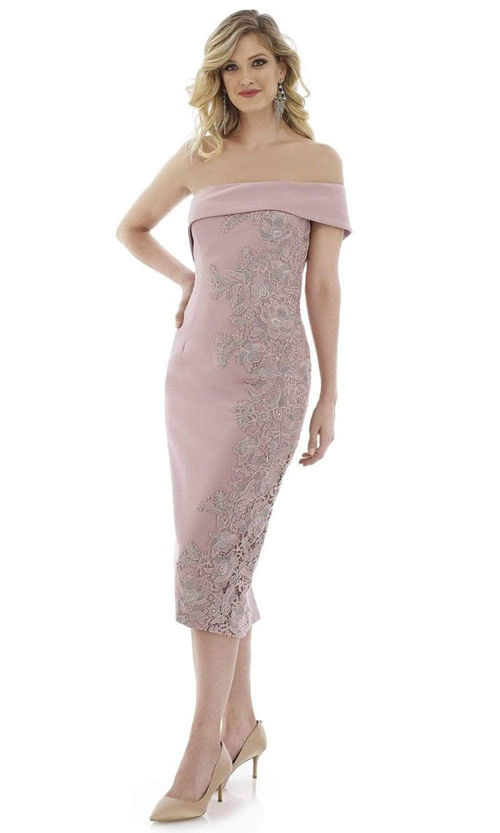 Gia Franco - Appliqued One Shoulder Formal Dress 12975 CCSALE 18 / Rose