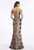 Gia Franco - Foliage Sequined Off-Shoulder Trumpet Dress 12903 - 1 pc Bronze In Size 18 Available CCSALE 18 / Bronze