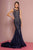 GLS by Gloria - Lace Mermaid Prom Dress GL2685 - 1 pc Navy in Size S Available CCSALE S / Navy