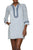 Helen Jon - ESSENTIAL SHIRT DRESS-NAVY WHITE DRESS