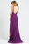 Ieena Duggal - 25846I V-Neck High Slit Sheath Gown Evening Dresses