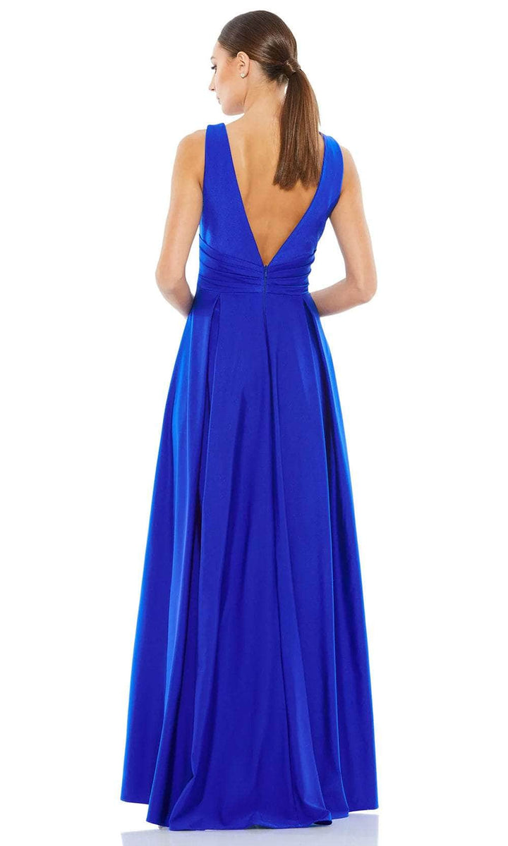 Ieena Duggal 26578 - Plunging V-Neck Jersey Evening Gown – Couture Candy