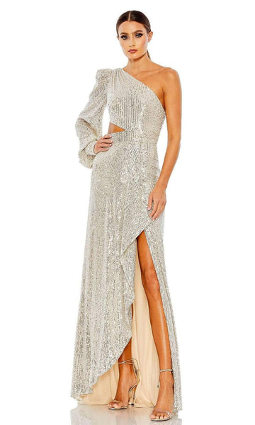 Jovani - 04240 Bell Sleeve High Slit Scuba Evening Dress – Couture Candy