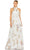 Ieena Duggal 55814 - Sleeveless Halter Neck Prom Dress Prom Dresses 0 / White Multi