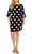 ILE Clothing - SCP1082 Polka Dots Sheath Short Dress Holiday Dresses 0 / Navy White