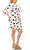 ILE Clothing - SCP1082 Polka Dots Sheath Short Dress Holiday Dresses