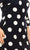 ILE Clothing - SCP1082 Polka Dots Sheath Short Dress Holiday Dresses