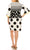 ILE Clothing - SCP1082 Polka Dots Sheath Short Dress Holiday Dresses