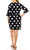 ILE Clothing - SCP1082 Polka Dots Sheath Short Dress Holiday Dresses