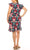 ILE Clothing - SCP1550 Ruffled Cap Sleeves Sheath Dress Holiday Dresses