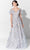 Ivonne D 122D63 - Fine Embroidered A Line Gown Mother of the Bride Dresses 4 / Dusty Blue/Silver