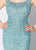 Ivonne D for Mon Cheri - Embroidered Scoop Gown 119D51 CCSALE 12 / Dark Aqua