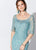 Ivonne D for Mon Cheri - Embroidered Scoop Gown 119D51 CCSALE 12 / Dark Aqua