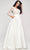 J'Adore Dresses J17012 - Embroidered V-Neck Prom Ballgown Special Occasion Dress