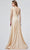 J'Adore Dresses J19021 - V-Neck Pleated Formal Gown Special Occasion Dress