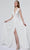 J'Adore Dresses J19021 - V-Neck Pleated Formal Gown Special Occasion Dress