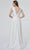 J'Adore Dresses J19021 - V-Neck Pleated Formal Gown Special Occasion Dress