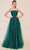 J'Adore Dresses J21006 - Ruched Bodice Prom Gown Special Occasion Dress 2 / Hunter