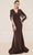 J'Adore Dresses J21023 - Cape Sleeve V-Neck Long Dress Special Occasion Dress