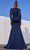 J'Adore Dresses J21023 - Cape Sleeve V-Neck Long Dress Special Occasion Dress