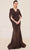 J'Adore Dresses J21023 - Cape Sleeve V-Neck Long Dress Special Occasion Dress