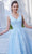 J'Adore Dresses J21032 - Sleeveless V-Neck A-line Long Dress Special Occasion Dress