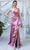 J'Adore Dresses J21034 - Sleeveless Ruffle Drape Long Dress Special Occasion Dress 2 / Mauve