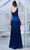 J'Adore Dresses J21034 - Sleeveless Ruffle Drape Long Dress Special Occasion Dress