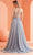 J'Adore Dresses J22004 - Metallic V-Neck Evening Gown Special Occasion Dress