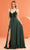 J'Adore Dresses J22028 - Sheer Lace A-Line Evening Gown Special Occasion Dress 2 / Emerald