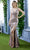 J'Adore Dresses J22029 - Deep V-Neck Metallic Prom Gown Special Occasion Dress 2 / Pink