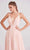 J'Adore - J15005 Deep V Neck Chiffon A-line Gown Evening Dresses