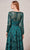 J'Adore - J18026 Long Sleeve Glitter Print A-Line Gown Mother of the Bride Dresses