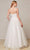 J'Adore - J18041 Pleat-Ornate Glitter A-Line Gown Special Occasion Dress
